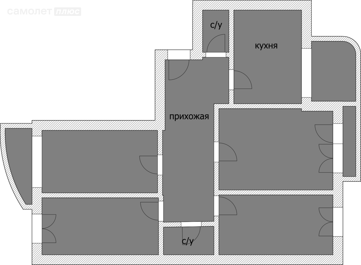 4-комнатная 115 м2 в ЖК undefined корпус undefined этаж null
