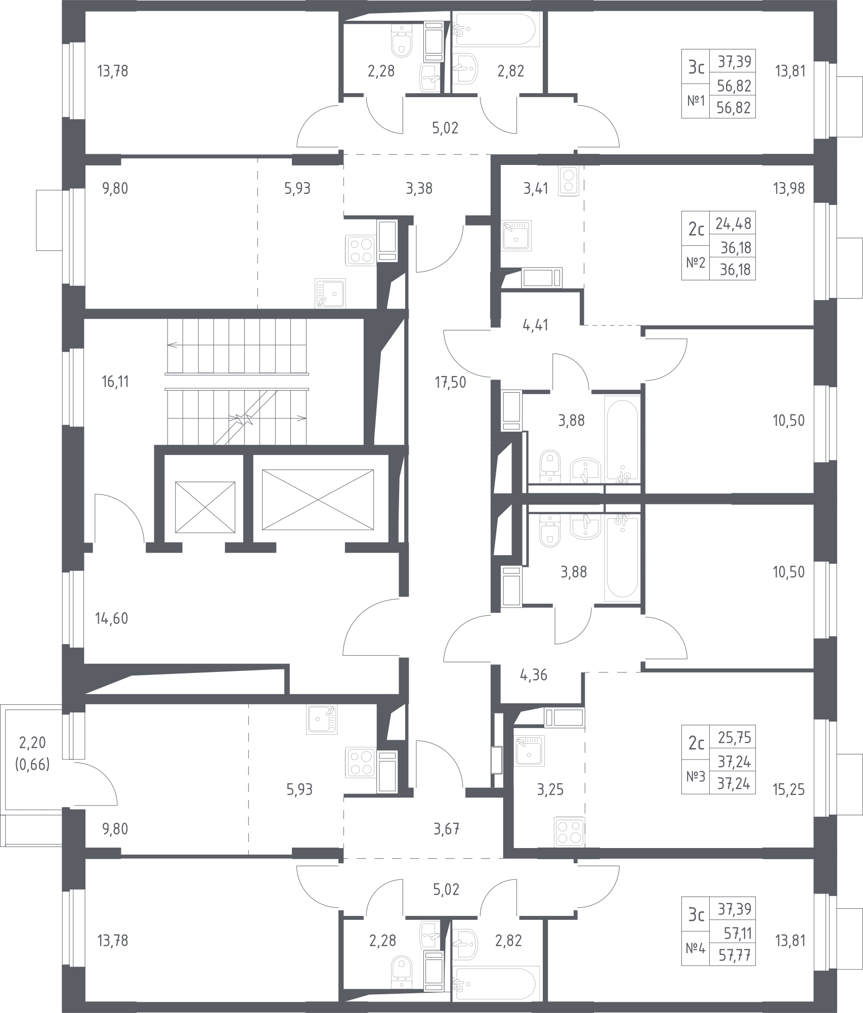 План этажаСтудия56.8 м2 в ЖК Пятницкие Луга корпус Юрлово, 2 очередь, Корпус 2.1 этаж 10