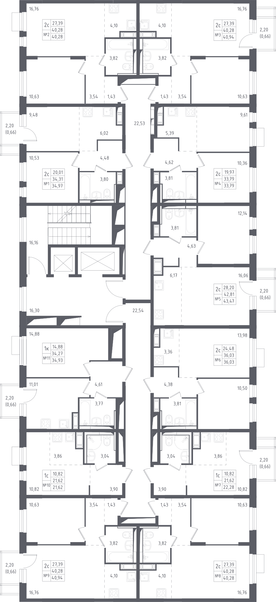 План этажаСтудия34.9 м2 в ЖК Пятницкие Луга корпус Юрлово, 1 очередь, Корпус 1.2 этаж 3