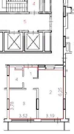1-комнатная 42 м2 в ЖК undefined корпус null этаж 3