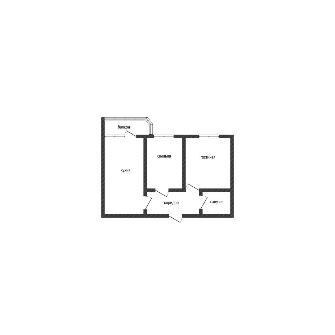 2-комнатная 63.5 м2 в ЖК undefined корпус null этаж 7
