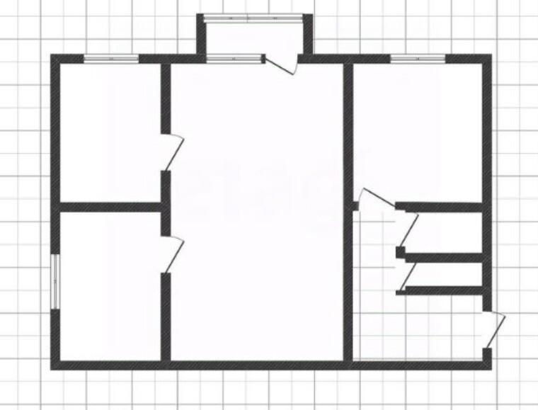 3-комнатная 46.8 м2 в ЖК undefined корпус null этаж 4