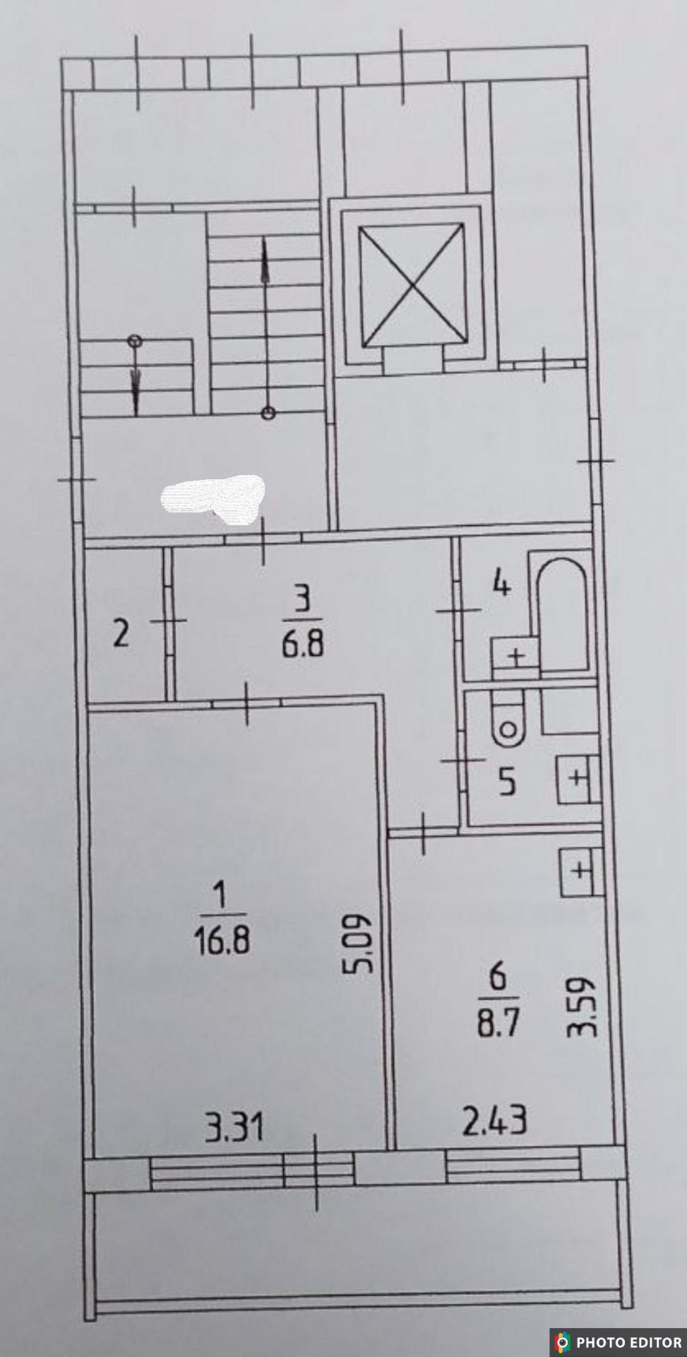 1-комнатная 41.9 м2 в ЖК undefined корпус null этаж 1