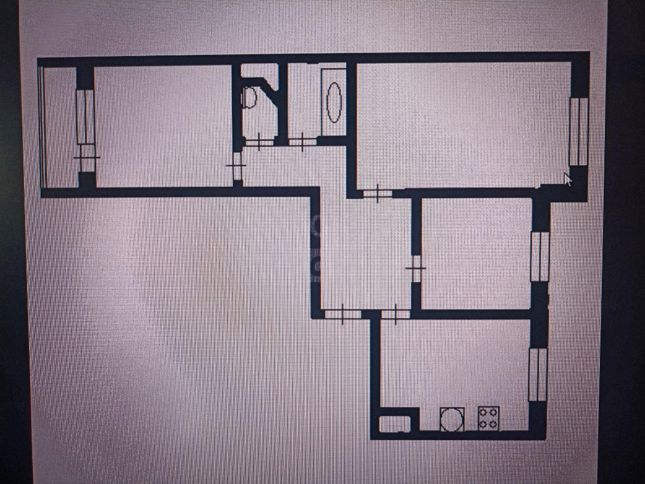 3-комнатная 65.7 м2 в ЖК undefined корпус null этаж 5