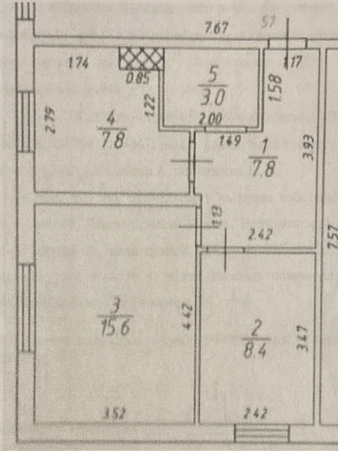 1-комнатная 42.6 м2 в ЖК undefined корпус null этаж 4
