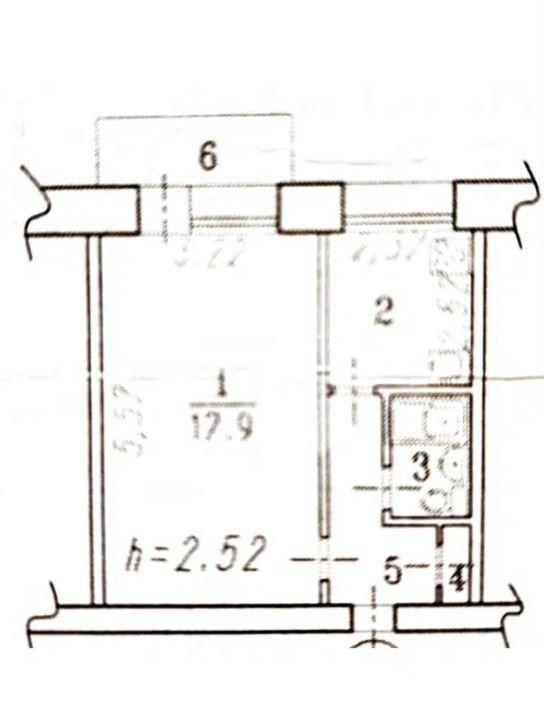 1-комнатная 30.5 м2 в ЖК undefined корпус null этаж 6