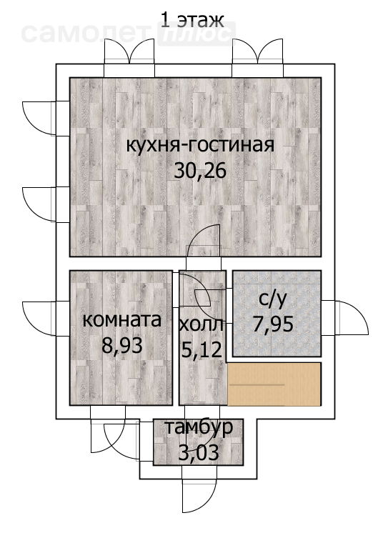 4-комнатная 115.2 м2 в ЖК undefined корпус undefined этаж null