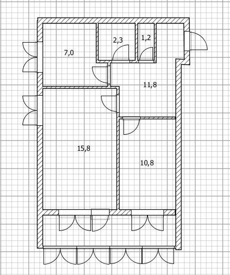 2-комнатная 48.9 м2 в ЖК undefined корпус null этаж 5