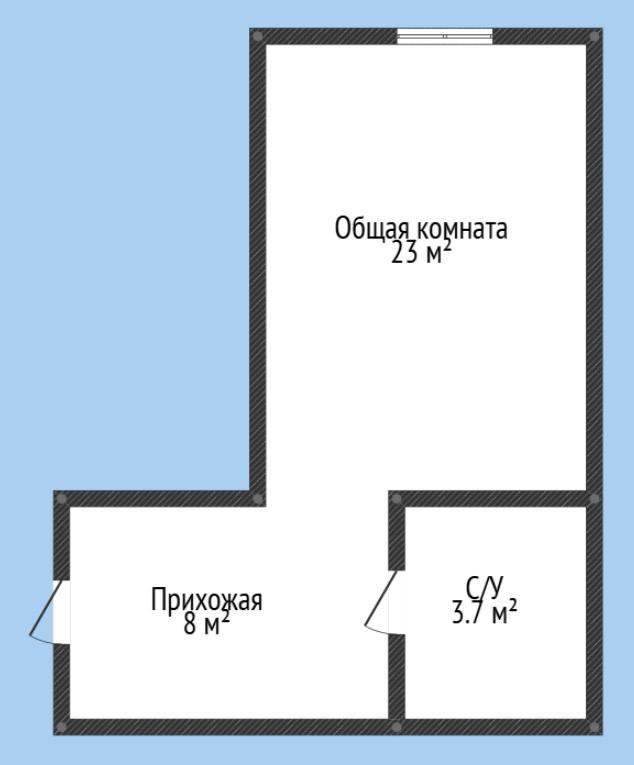 Студия 35 м2 в ЖК undefined корпус null этаж 2