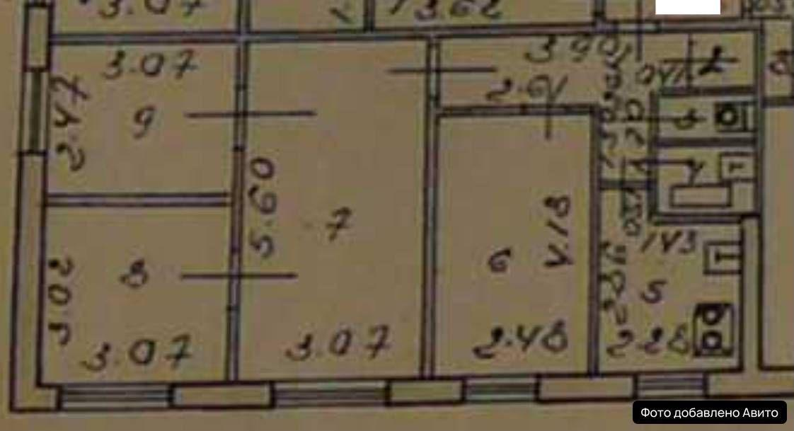 4-комнатная 61 м2 в ЖК undefined корпус null этаж 1