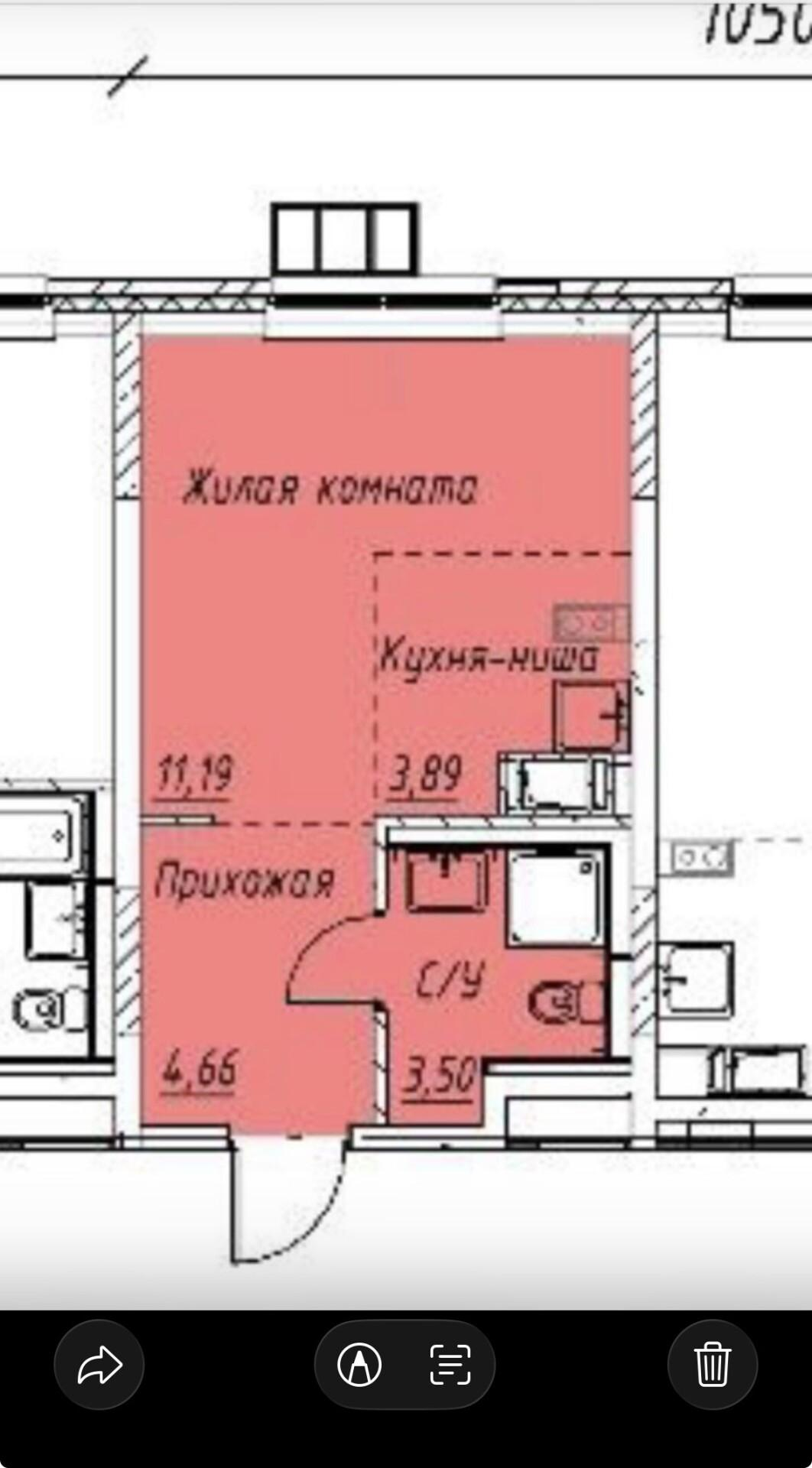 Студия 24 м2 в ЖК undefined корпус null этаж 4