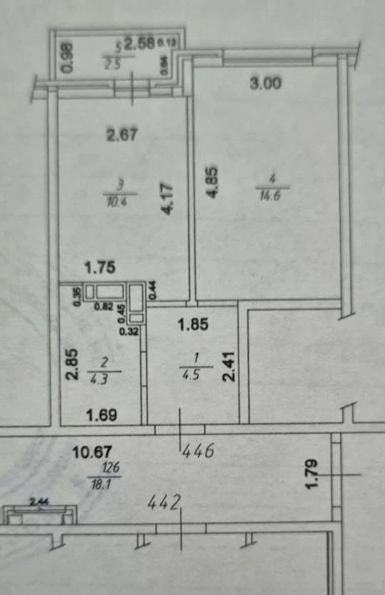 1-комнатная 34.8 м2 в ЖК undefined корпус null этаж 3