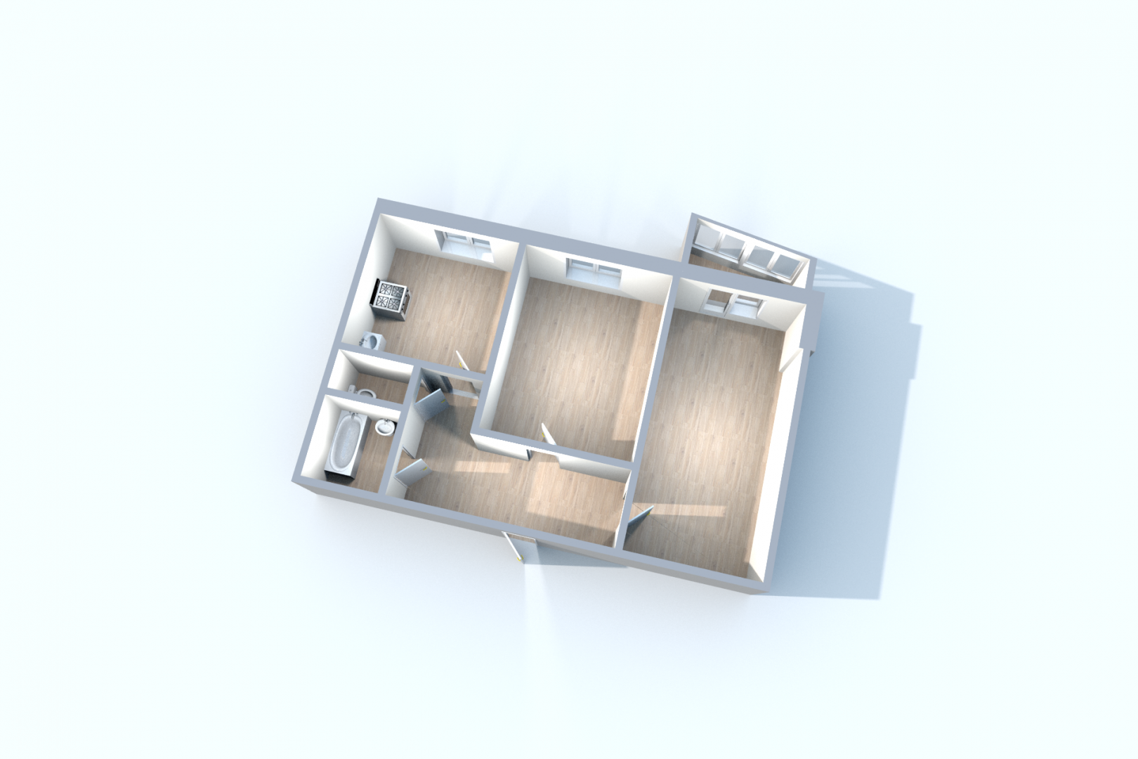 2-комнатная 50 м2 в ЖК undefined корпус null этаж 5