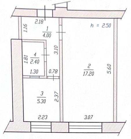 1-комнатная 28.9 м2 в ЖК undefined корпус null этаж 2