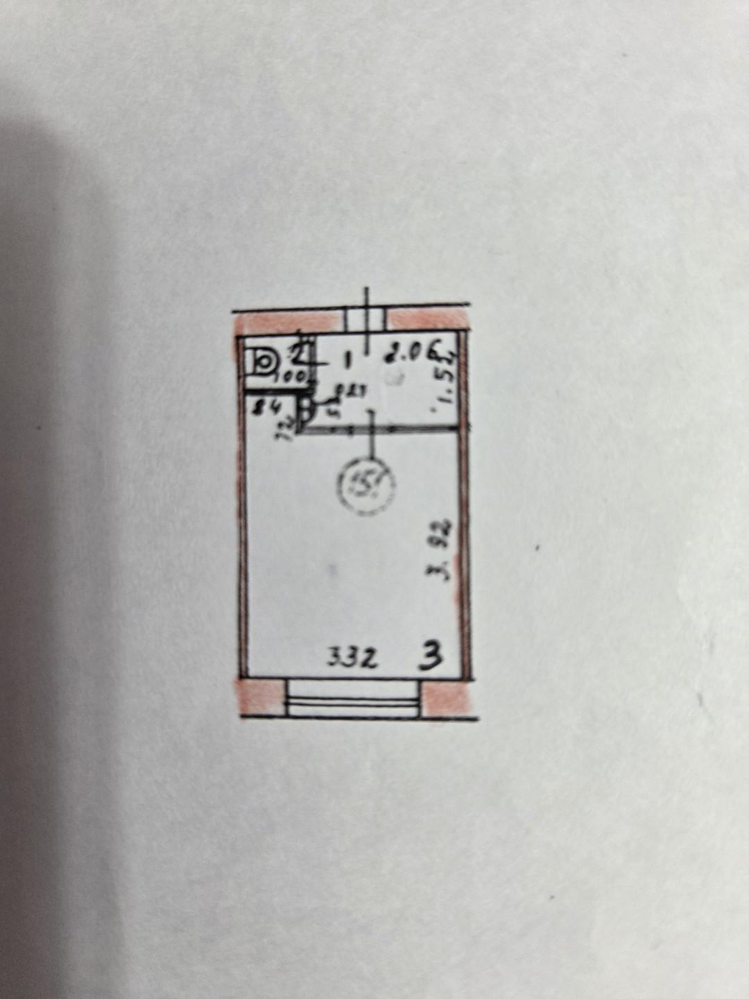 1-комнатная 17.7 м2 в ЖК undefined корпус null этаж 5