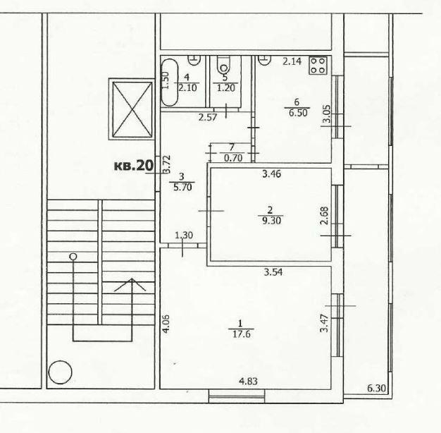 2-комнатная 43.1 м2 в ЖК undefined корпус null этаж 5