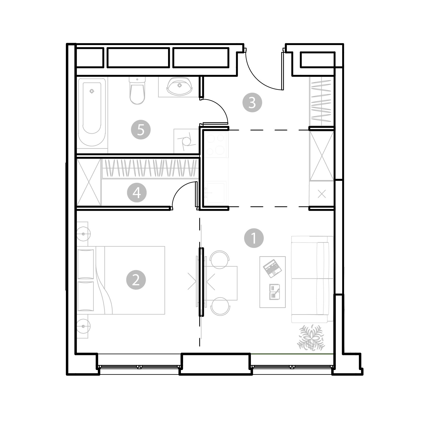 2-комнатная 37 м2 в ЖК ЭвоПарк Сокольники корпус null этаж 6