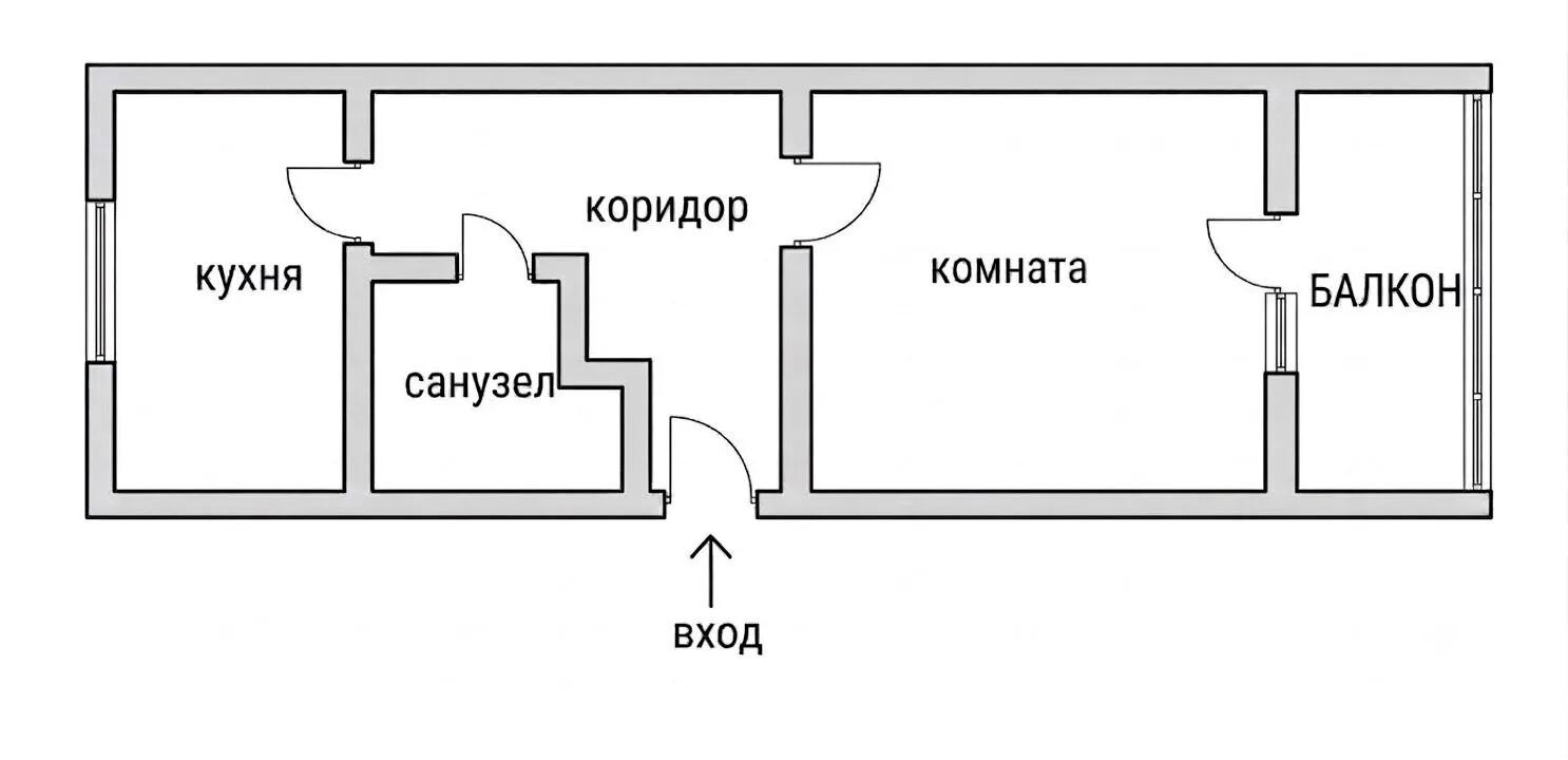 1-комнатная 36.5 м2 в ЖК undefined корпус null этаж 3