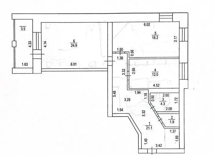2-комнатная 82.4 м2 в ЖК undefined корпус null этаж 8