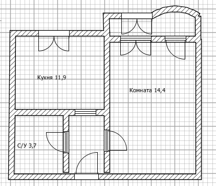 1-комнатная 36.6 м2 в ЖК undefined корпус null этаж 11