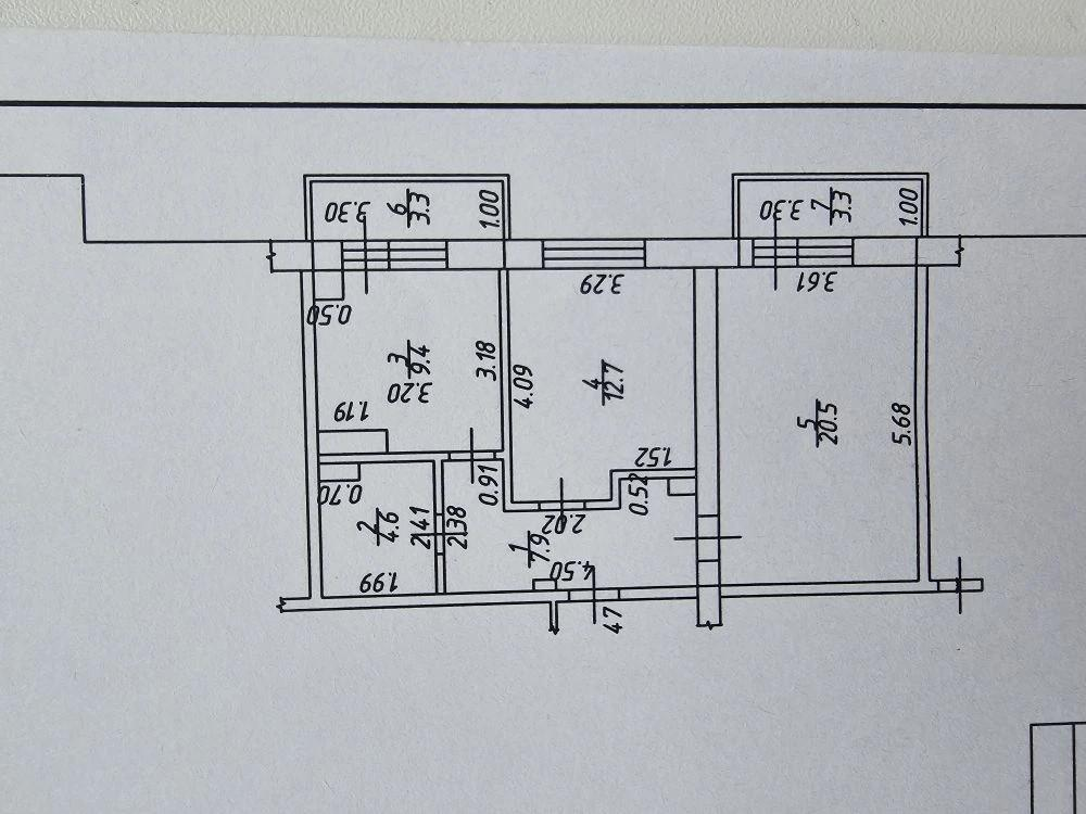 2-комнатная 55.1 м2 в ЖК undefined корпус null этаж 5