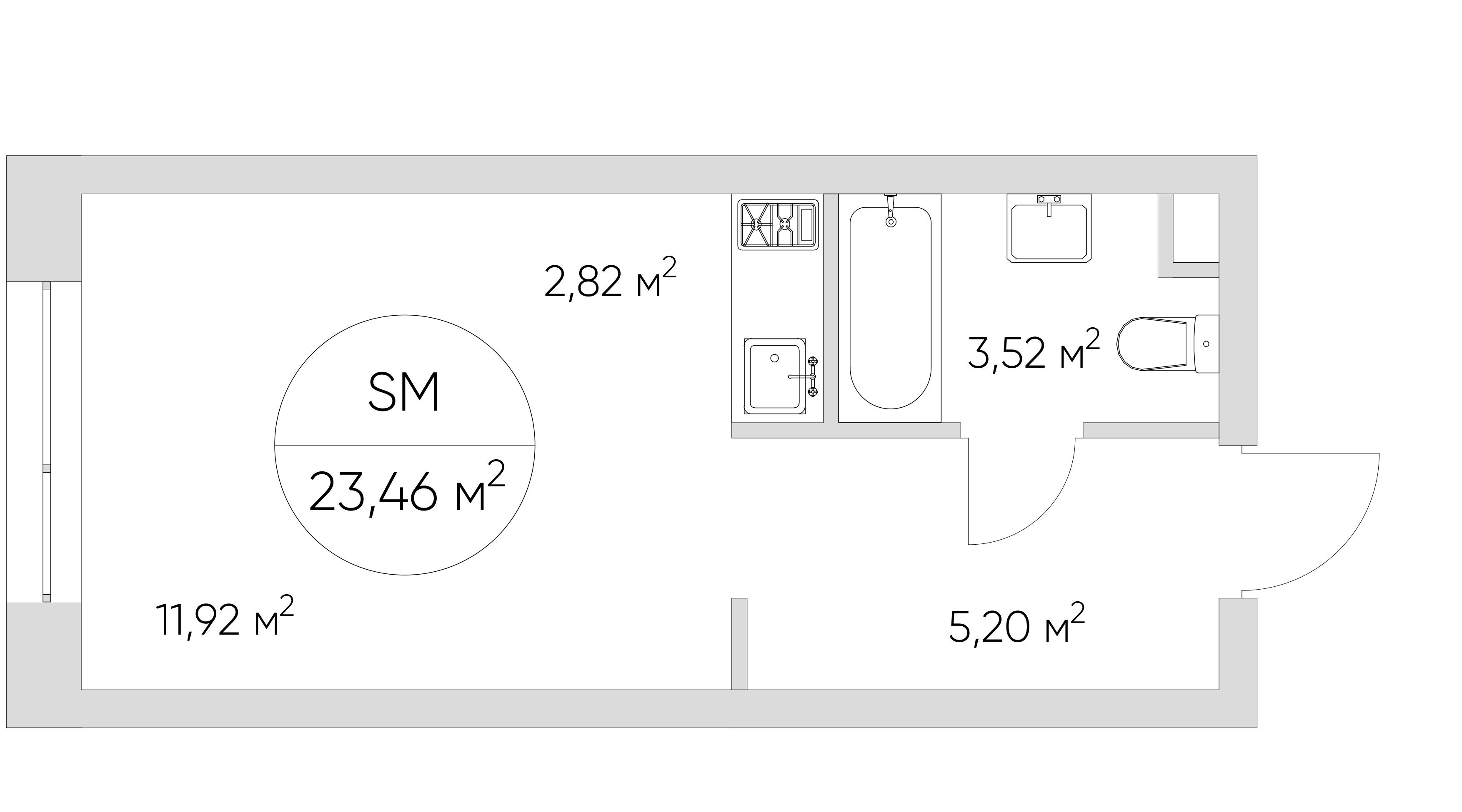 Студия 23 м2 в ЖК N`ICE LOFT корпус null этаж 12