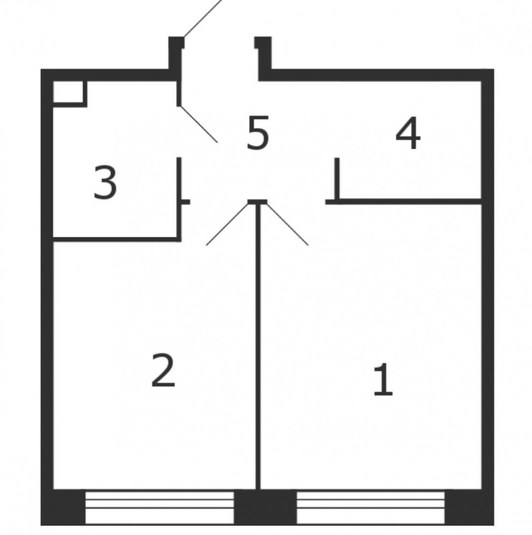 1-комнатная 41 м2 в ЖК undefined корпус null этаж 8