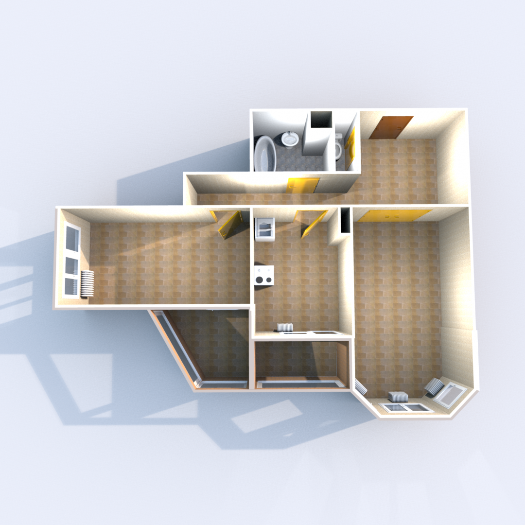 2-комнатная 63.3 м2 в ЖК undefined корпус null этаж 9