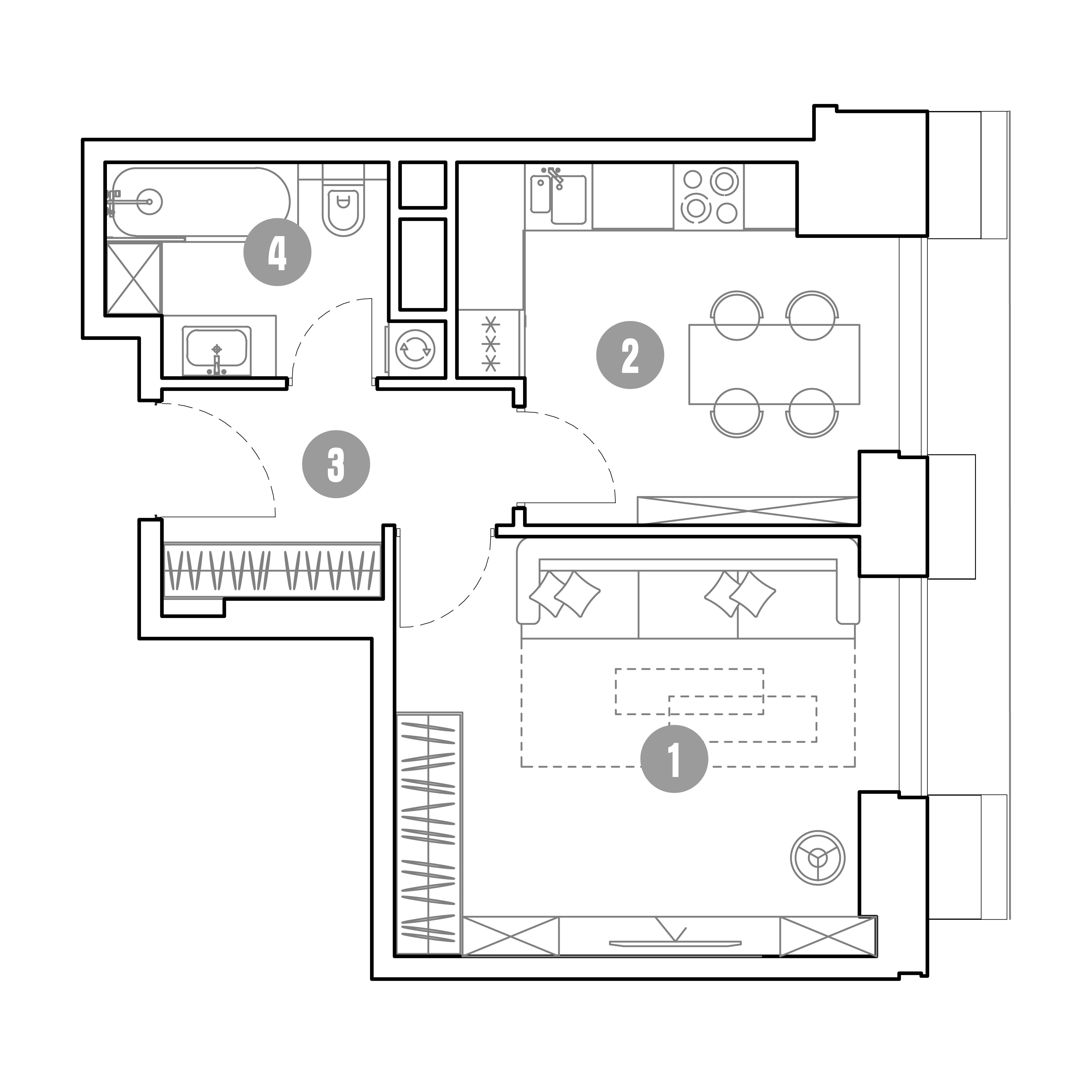 1-комнатная 36 м2 в ЖК Мираполис корпус null этаж 13