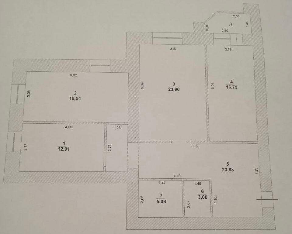 3-комнатная 103.9 м2 в ЖК undefined корпус null этаж 4