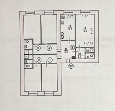 Студия 19.4 м2 в ЖК undefined корпус null этаж 2