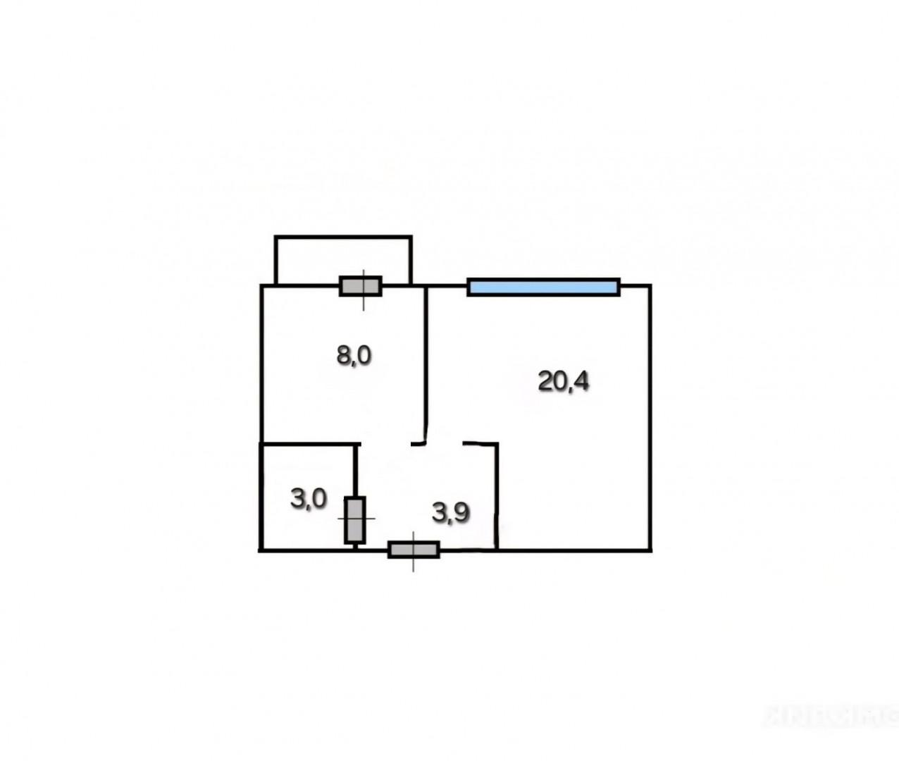 1-комнатная 35.6 м2 в ЖК undefined корпус null этаж 2