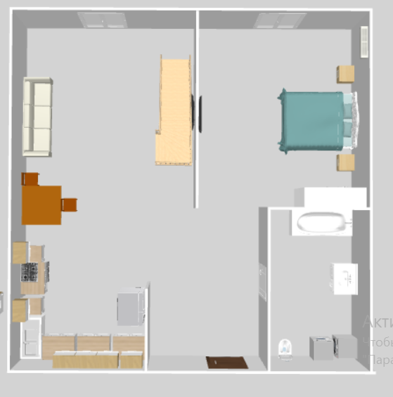 2-комнатная 48.8 м2 в ЖК undefined корпус null этаж 11