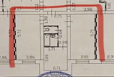 2-комнатная 50.9 м2 в ЖК undefined корпус null этаж 2