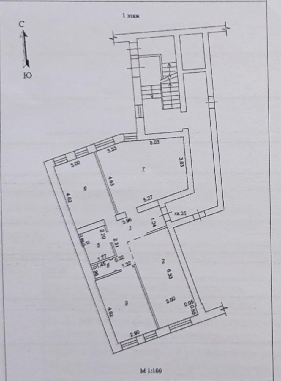 3-комнатная 86 м2 в ЖК undefined корпус null этаж 1