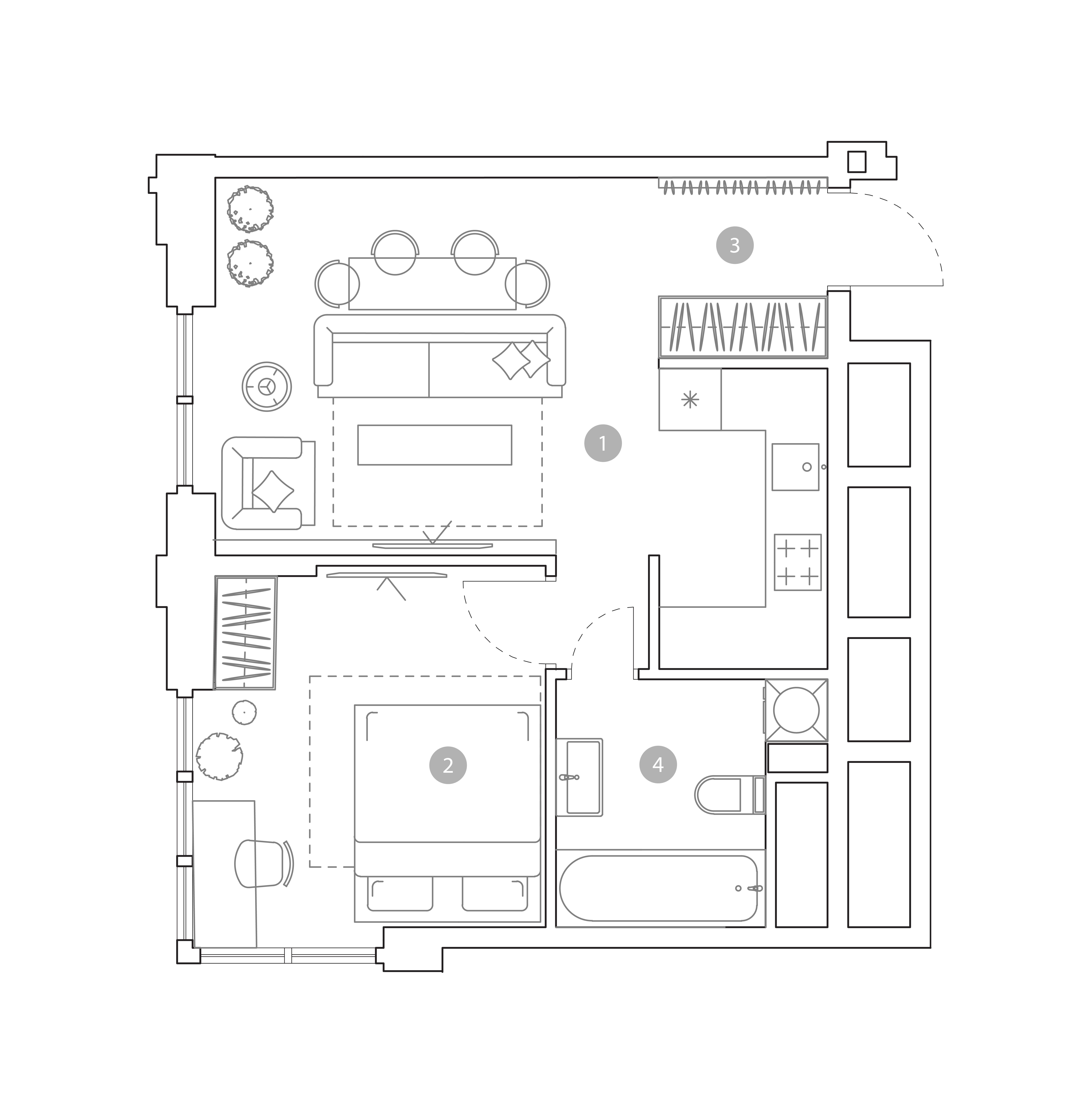 2-комнатная 42 м2 в ЖК VERY на Миклухо-Маклая корпус null этаж 7