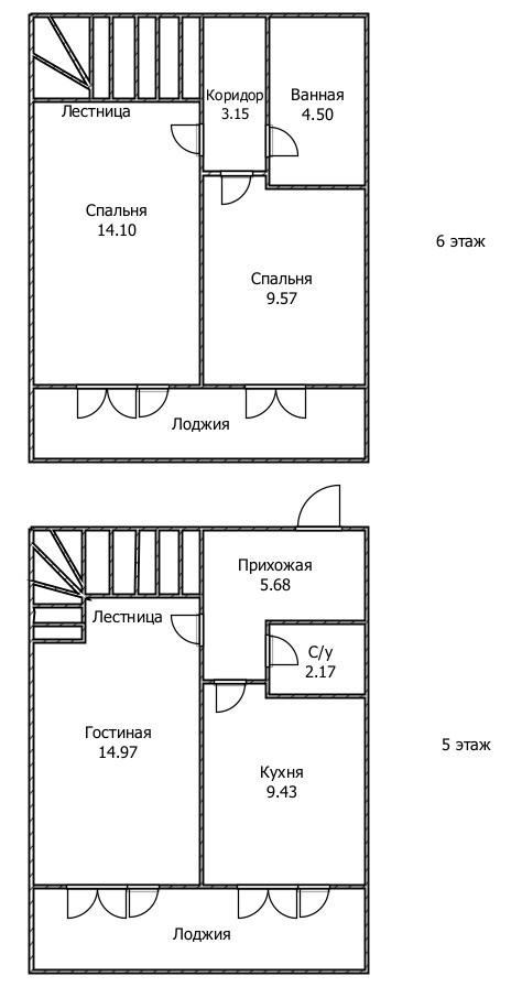 3-комнатная 70 м2 в ЖК undefined корпус null этаж 5