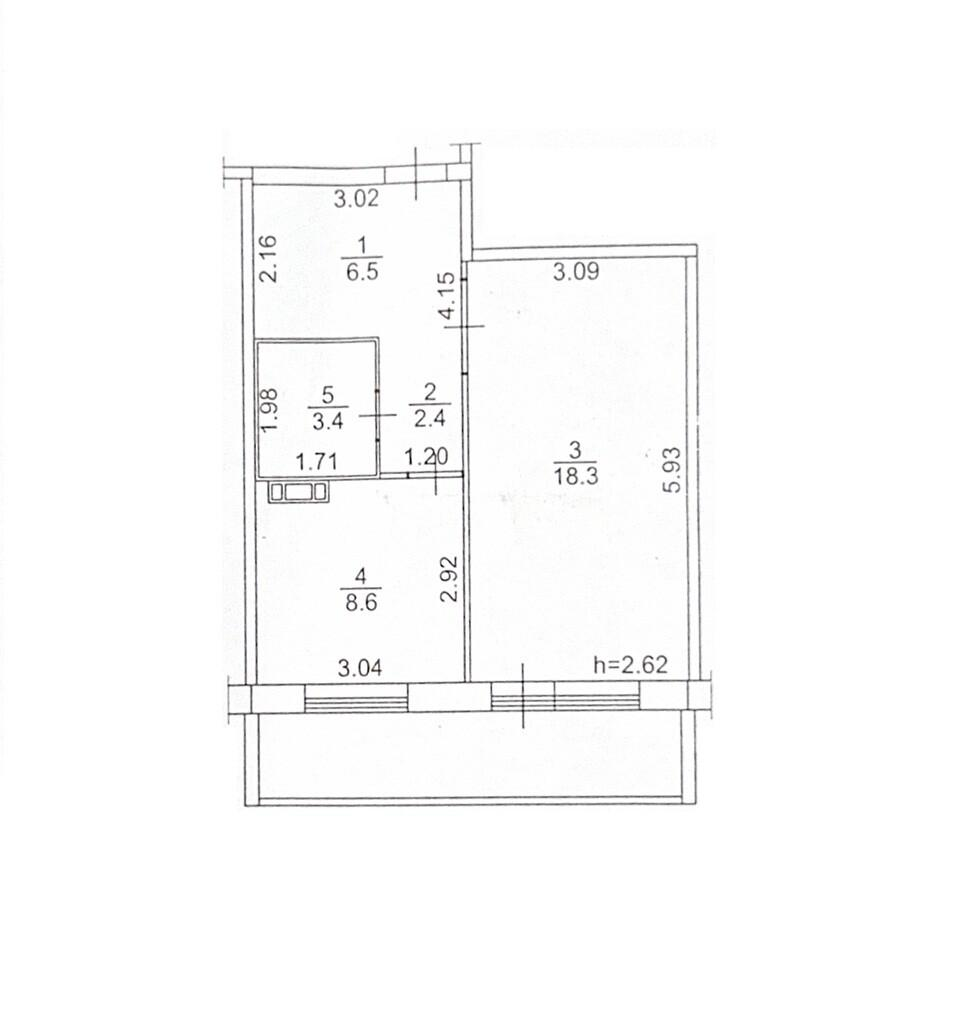 1-комнатная 39.2 м2 в ЖК undefined корпус null этаж 8
