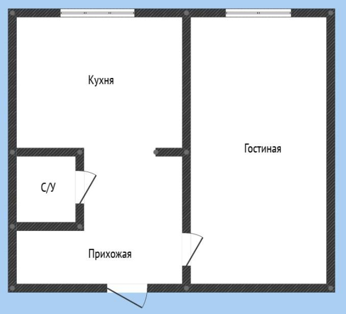 1-комнатная 50 м2 в ЖК undefined корпус null этаж 8
