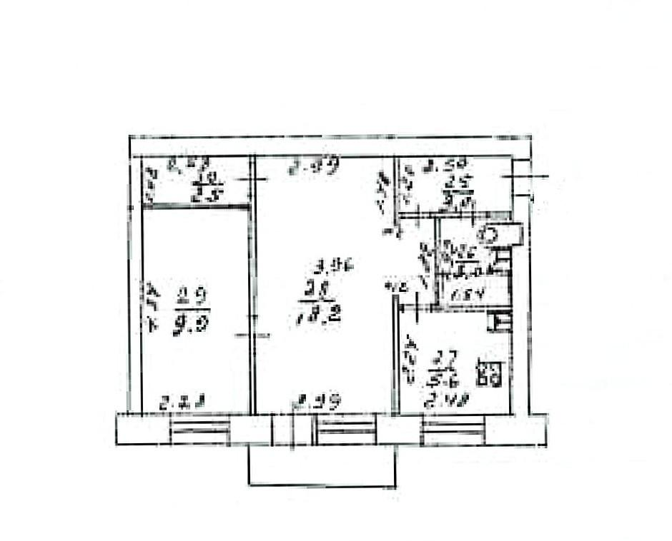 2-комнатная 42.2 м2 в ЖК undefined корпус null этаж 4