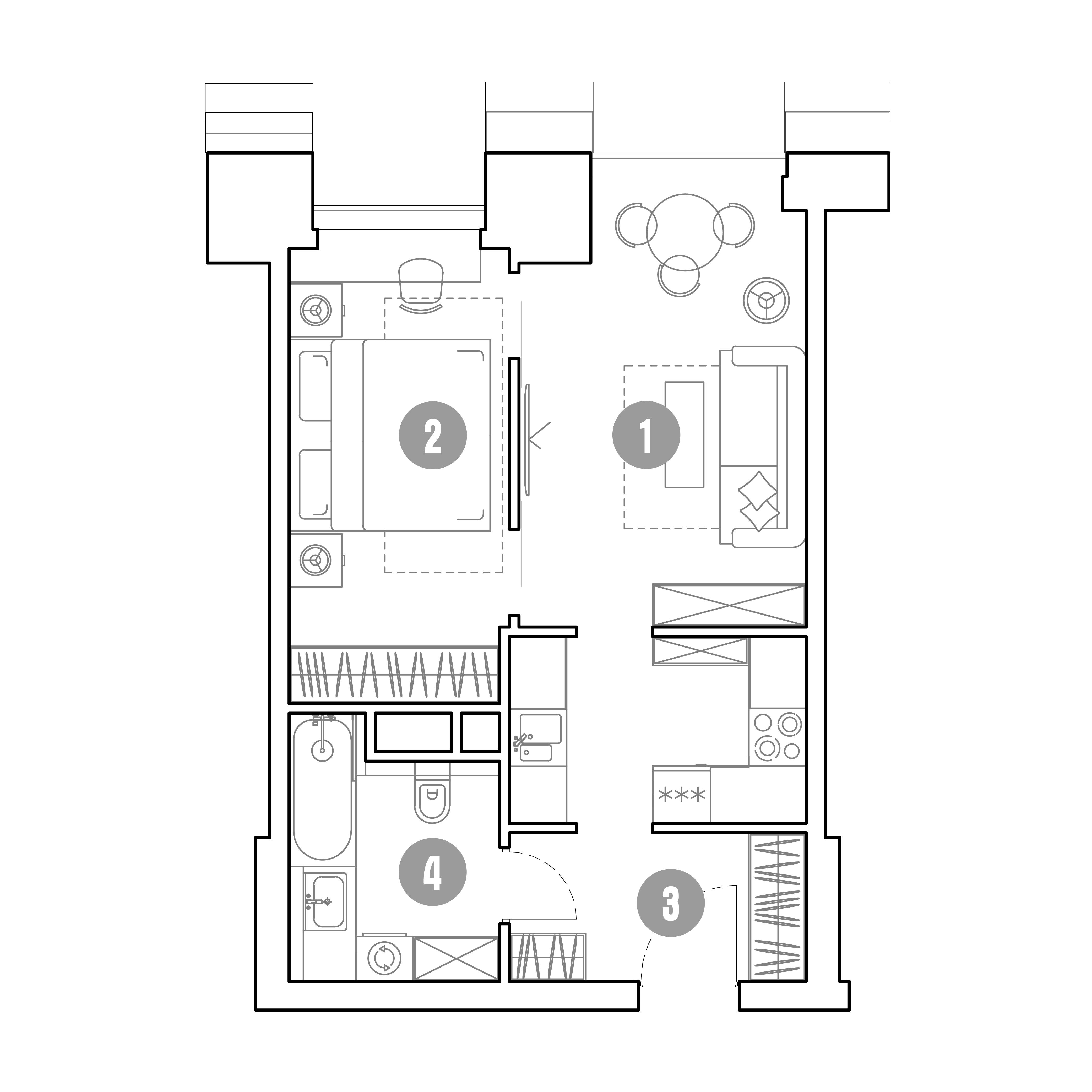 2-комнатная 41 м2 в ЖК Мираполис корпус null этаж 13