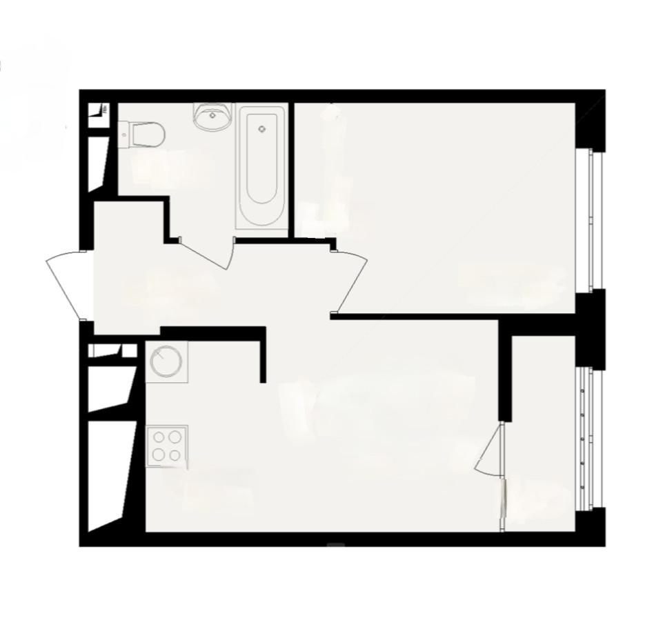 1-комнатная 34.7 м2 в ЖК undefined корпус null этаж 16