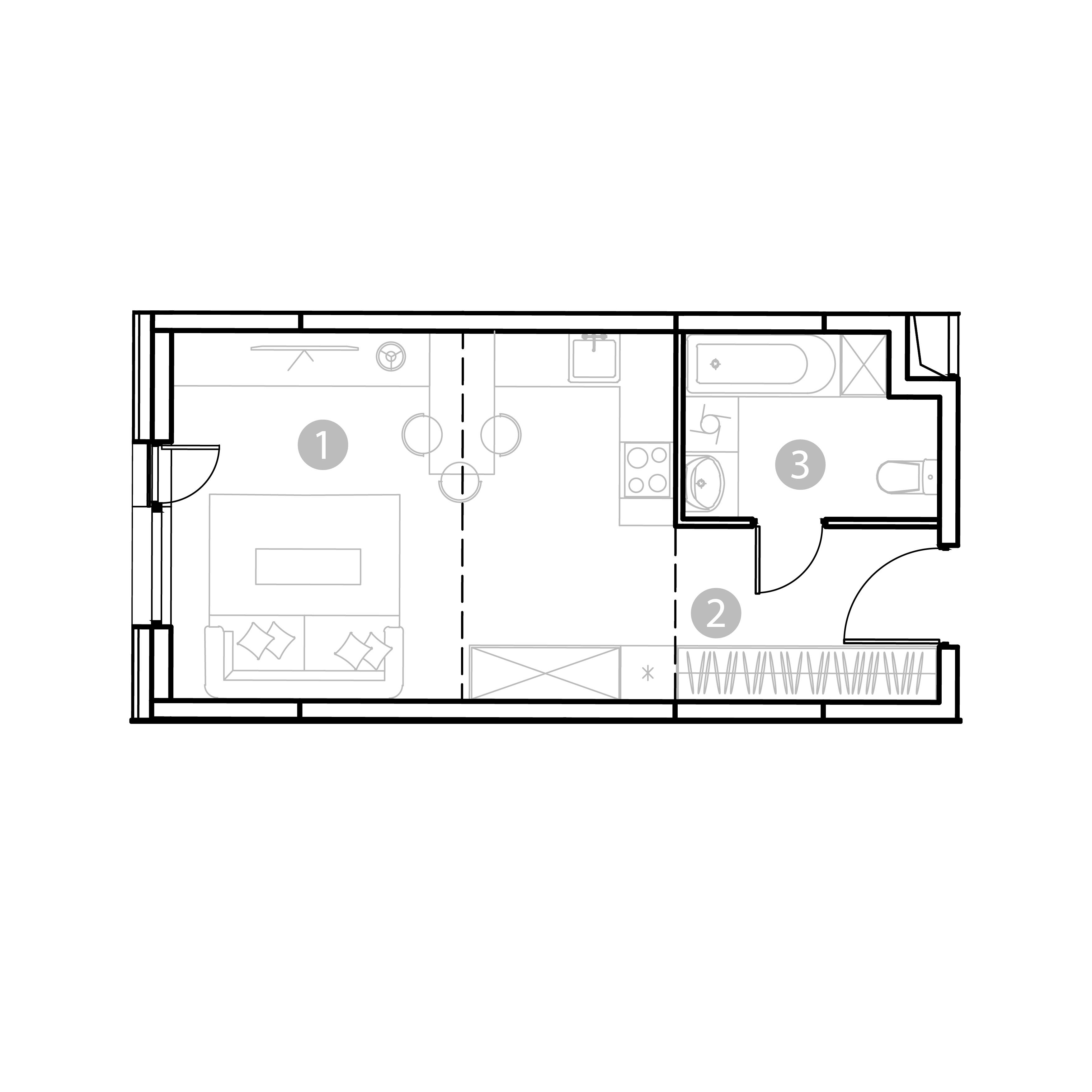 Студия 30 м2 в ЖК EvoPark Измайлово корпус null этаж 2