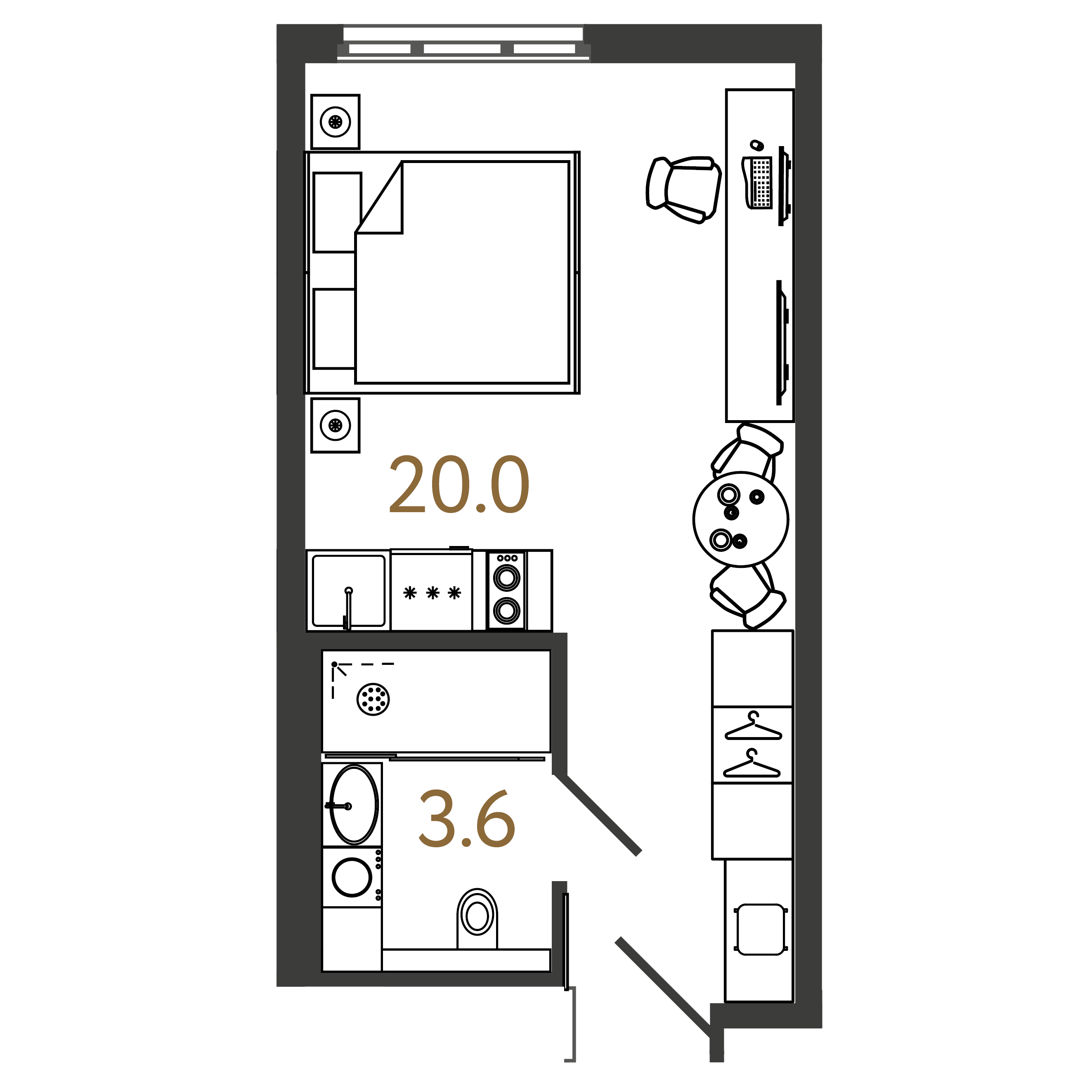Студия 23 м2 в ЖК ARTSTUDIO M103 корпус null этаж 13