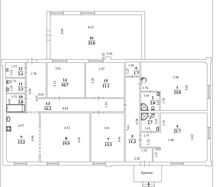 5-комнатная 197.7 м2 в ЖК undefined корпус null этаж null