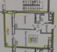 1-комнатная 49.1 м2 в ЖК undefined корпус null этаж 15