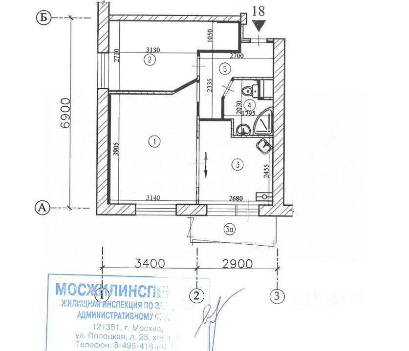 2-комнатная 36.7 м2 в ЖК undefined корпус null этаж 3