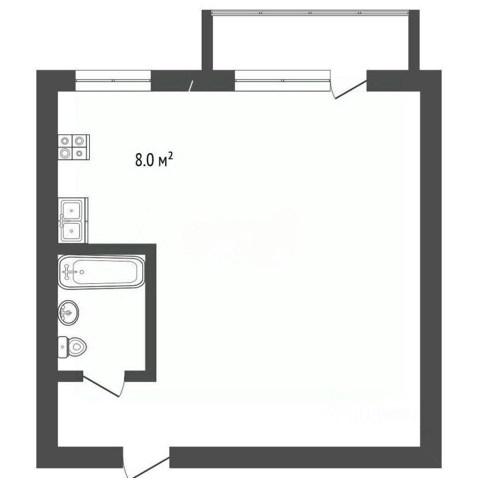 1-комнатная 32.2 м2 в ЖК undefined корпус null этаж 4