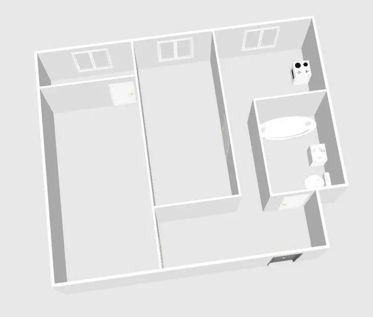 2-комнатная 41.9 м2 в ЖК undefined корпус null этаж 1