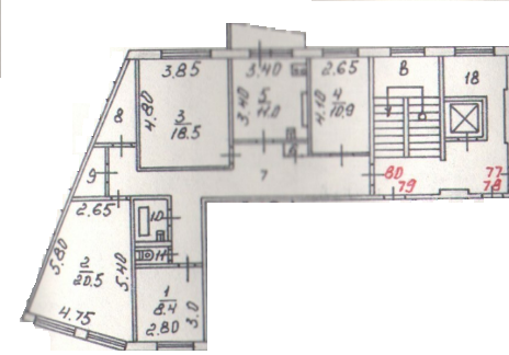 4-комнатная 98.9 м2 в ЖК undefined корпус null этаж 2